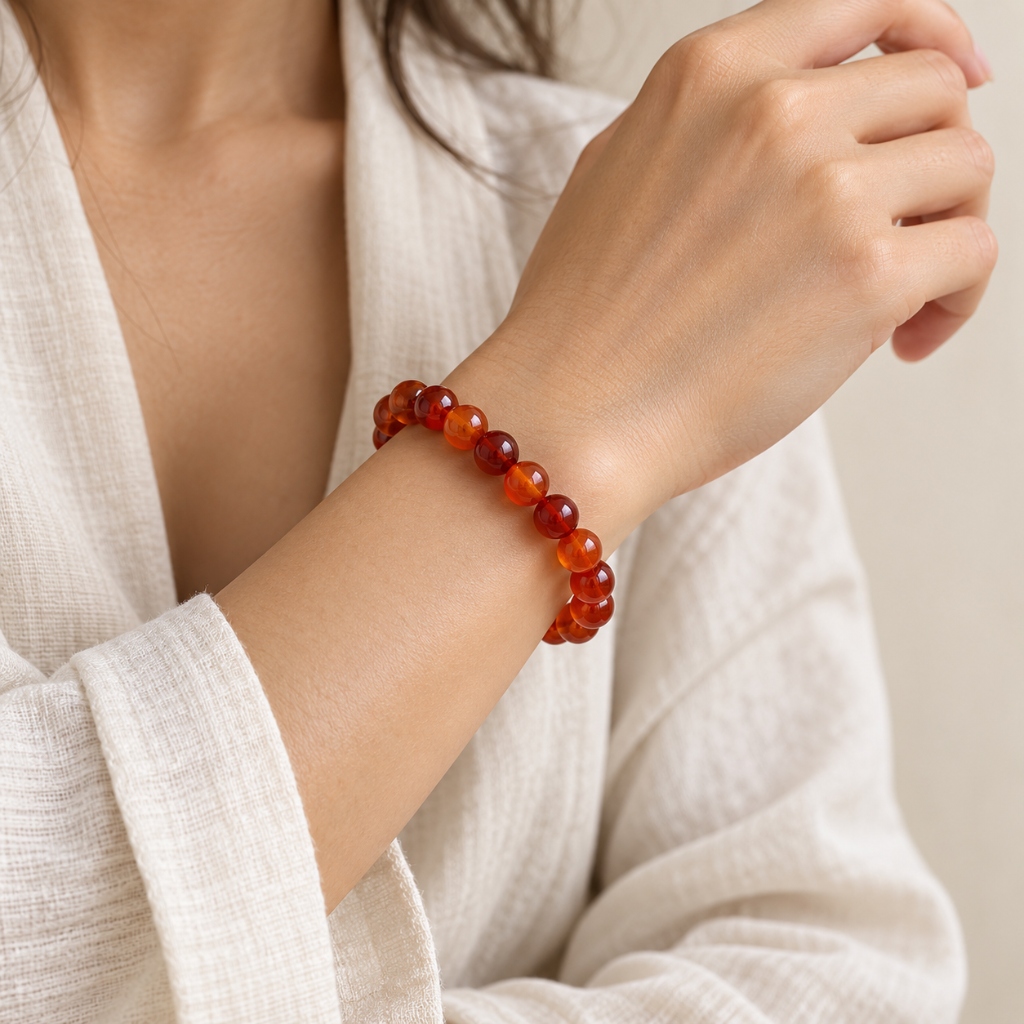 RED CARNELIAN BRACELET detail 2